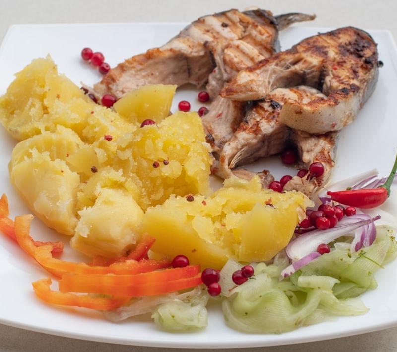 Sheet-Pan Snoek Braai with Roasted Potatoes