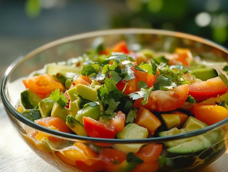 Shirazi Salad — Crispy Tomato & Cucumber with Lime