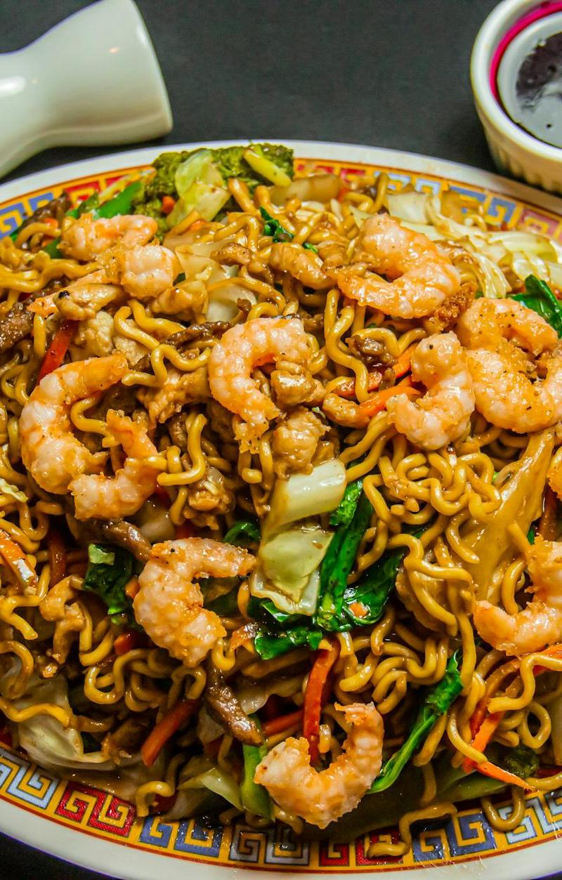 20-Min Shrimp Ankake Yakisoba