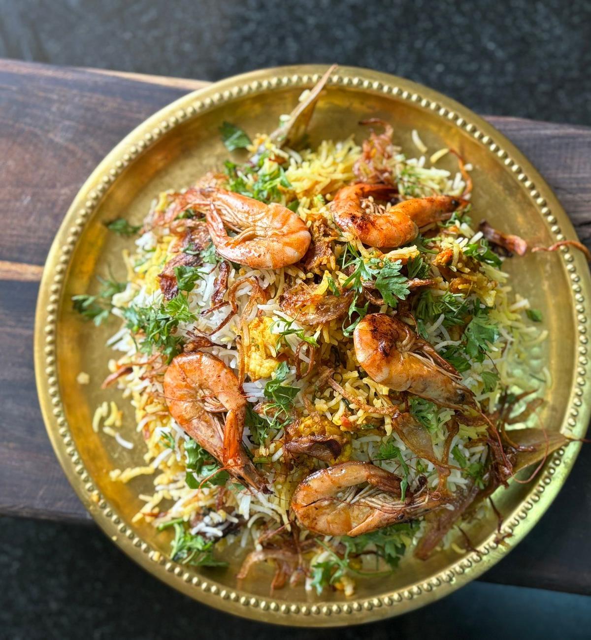 Shrimp Biryani Rice Bowl