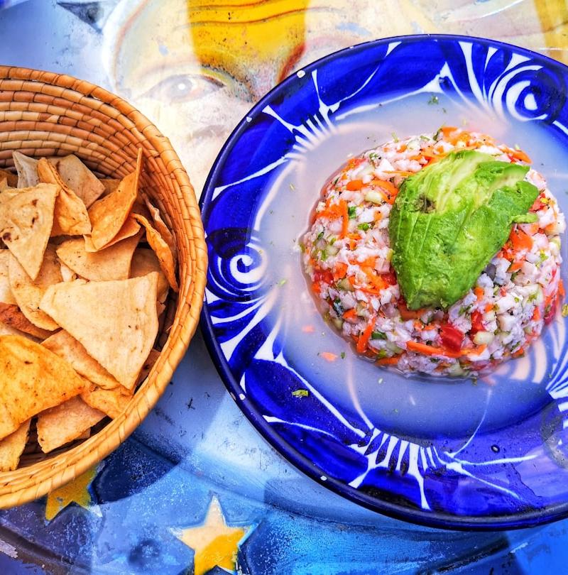 20-Min Shrimp Ceviche with Avocado & Chips