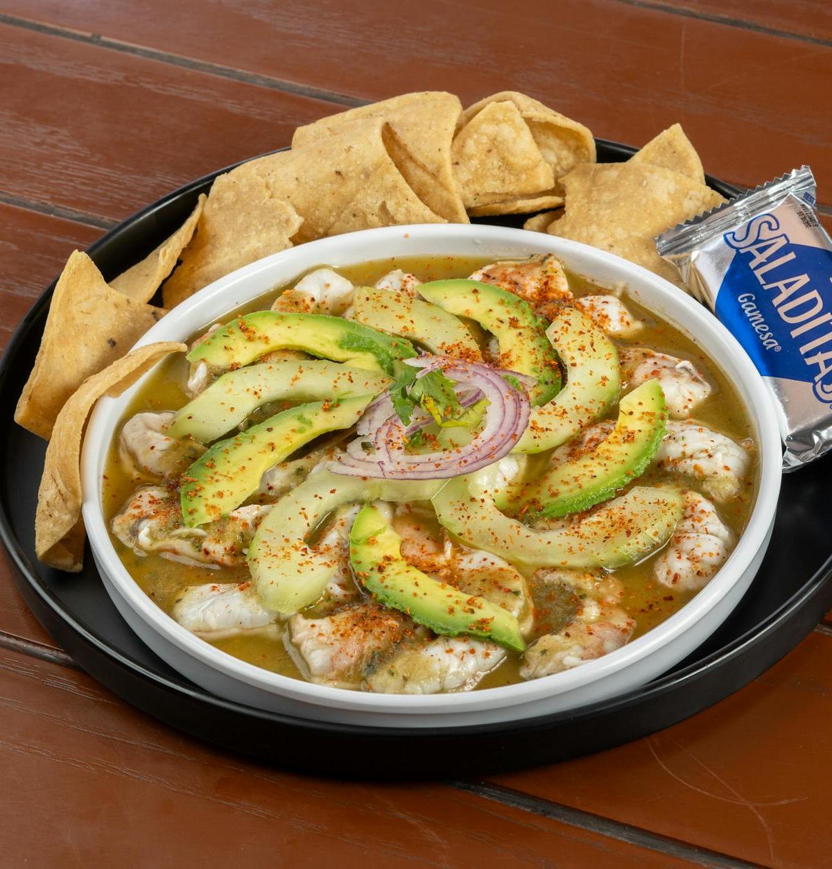 20-Min Shrimp Ceviche with Crispy Chips