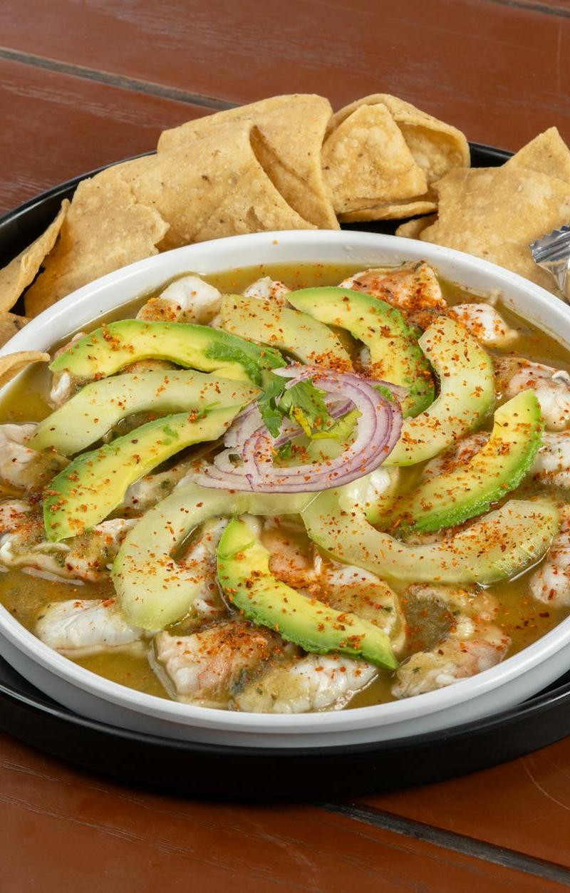 20-Min Shrimp Ceviche with Crispy Chips
