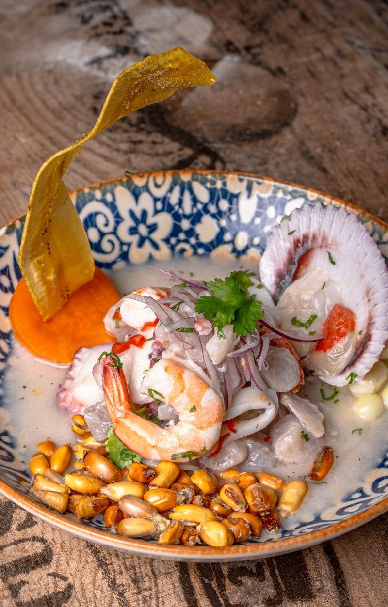 20-Min Shrimp Ceviche with Crispy Sides