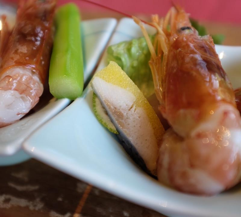 Shrimp Cheung Fun with Soy-Ginger Drizzle