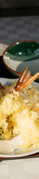 Shrimp Tempura Rice Bowl with Miso Soup