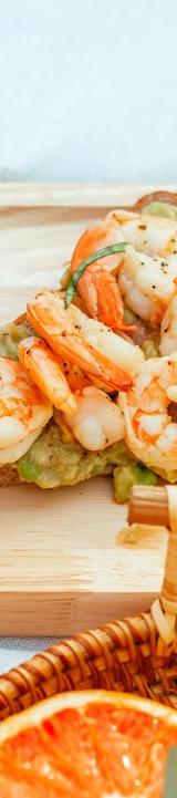 Shrimp Toast with Dill & Lemon