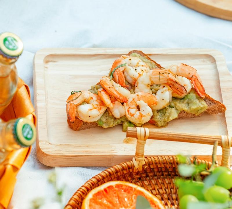 Shrimp Toast with Dill & Lemon