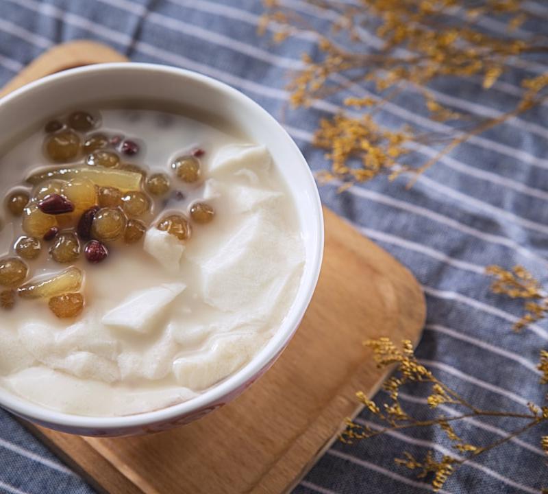Silky Tofu Pudding with Brown Sugar Syrup