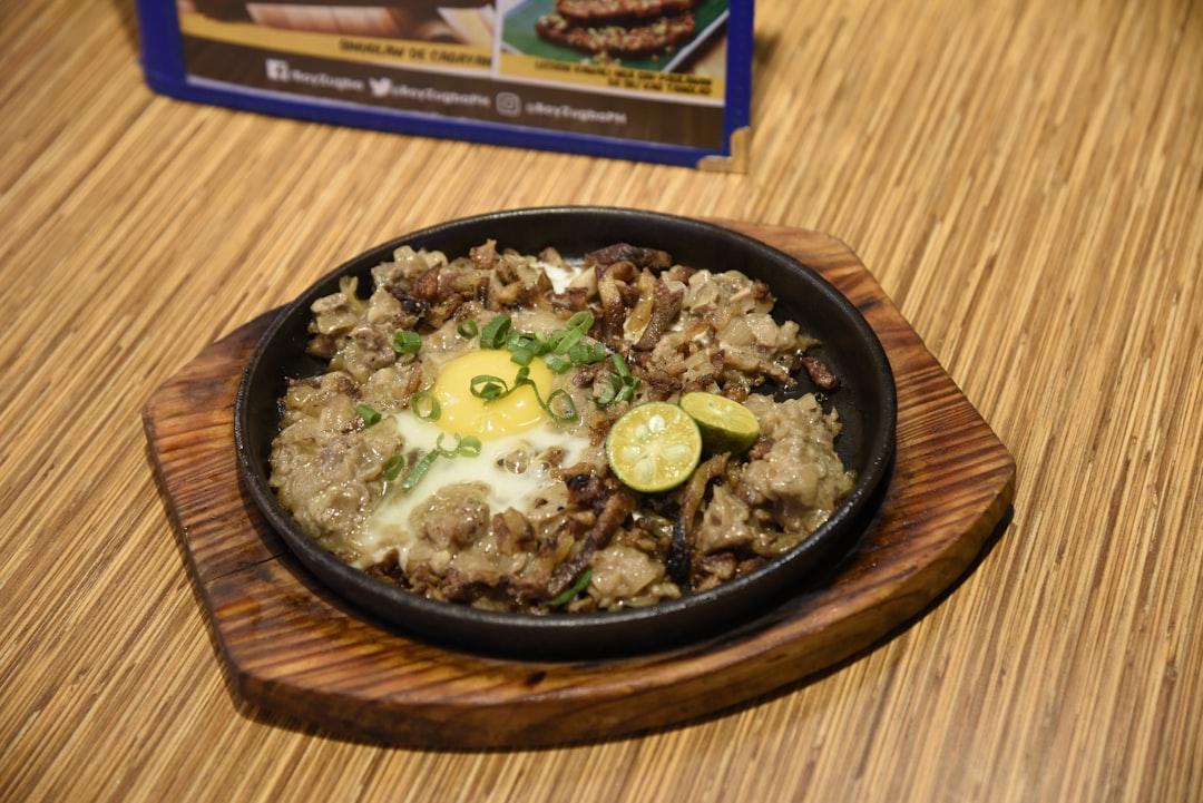 Sizzling Pork Sisig with Crispy Egg