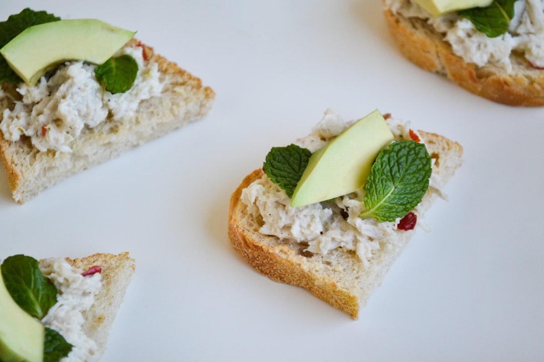 Smashed Avocado Chicken Salad Sandwich