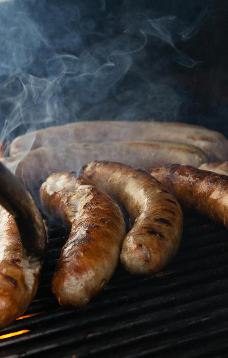 Smoked Boudin with Peppers & Onions