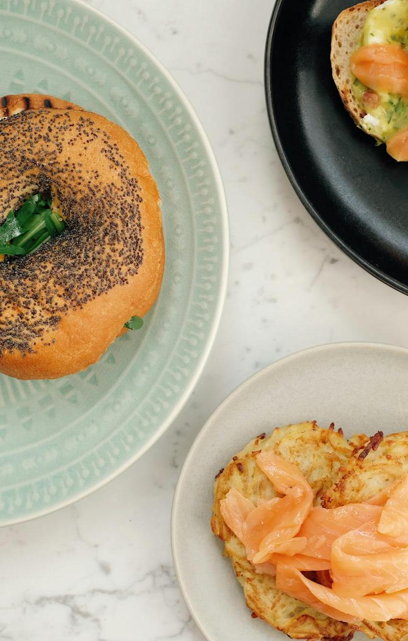 Smoked Salmon & Egg Breakfast Bagel