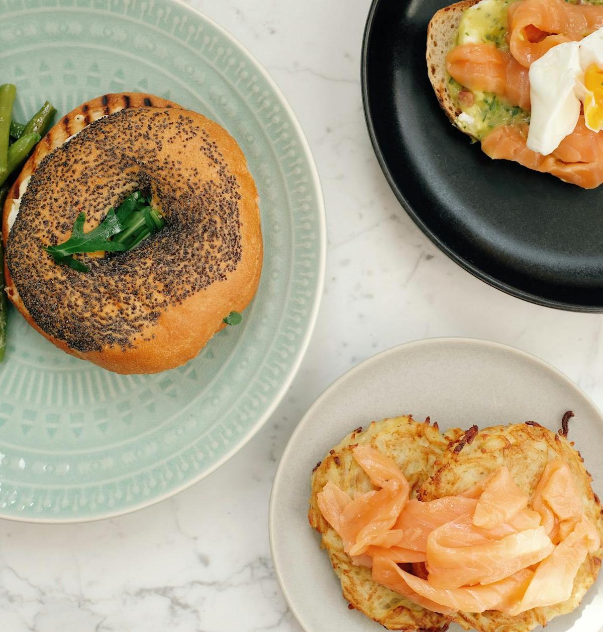 Smoked Salmon & Egg Breakfast Bagel