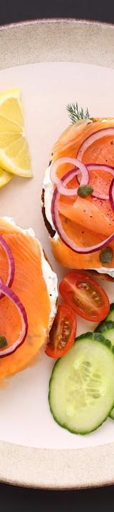 Smoked Salmon Open Sandwich with Quick Pickles