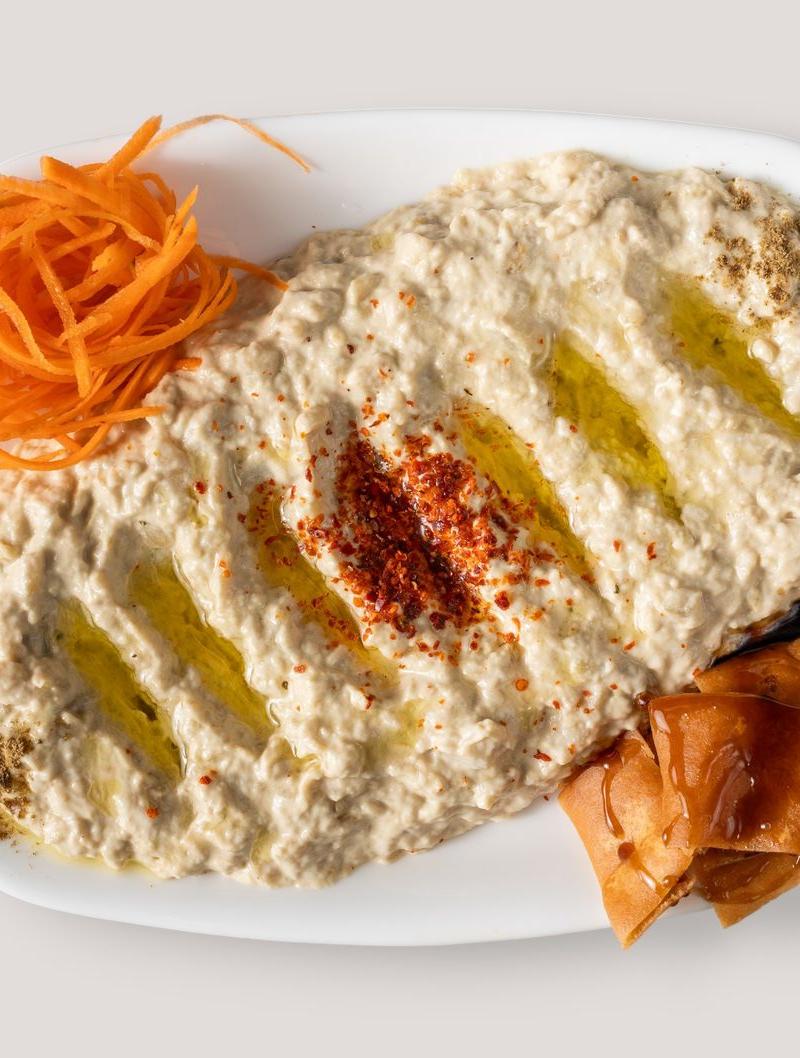 Smoky Baba Ganoush with Carrots & Pita