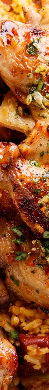 25-Min Smoky Jollof Rice & Grilled Chicken
