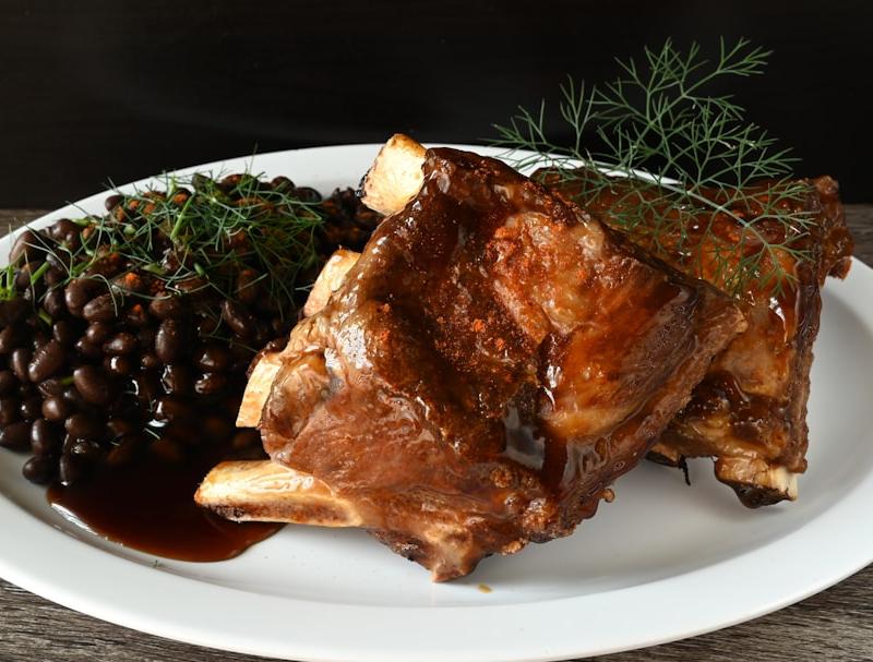 Smoky Pork Neck Bones with Collards