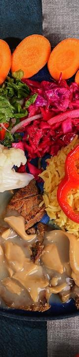 Smothered Pork Chops with Rice & Veggies