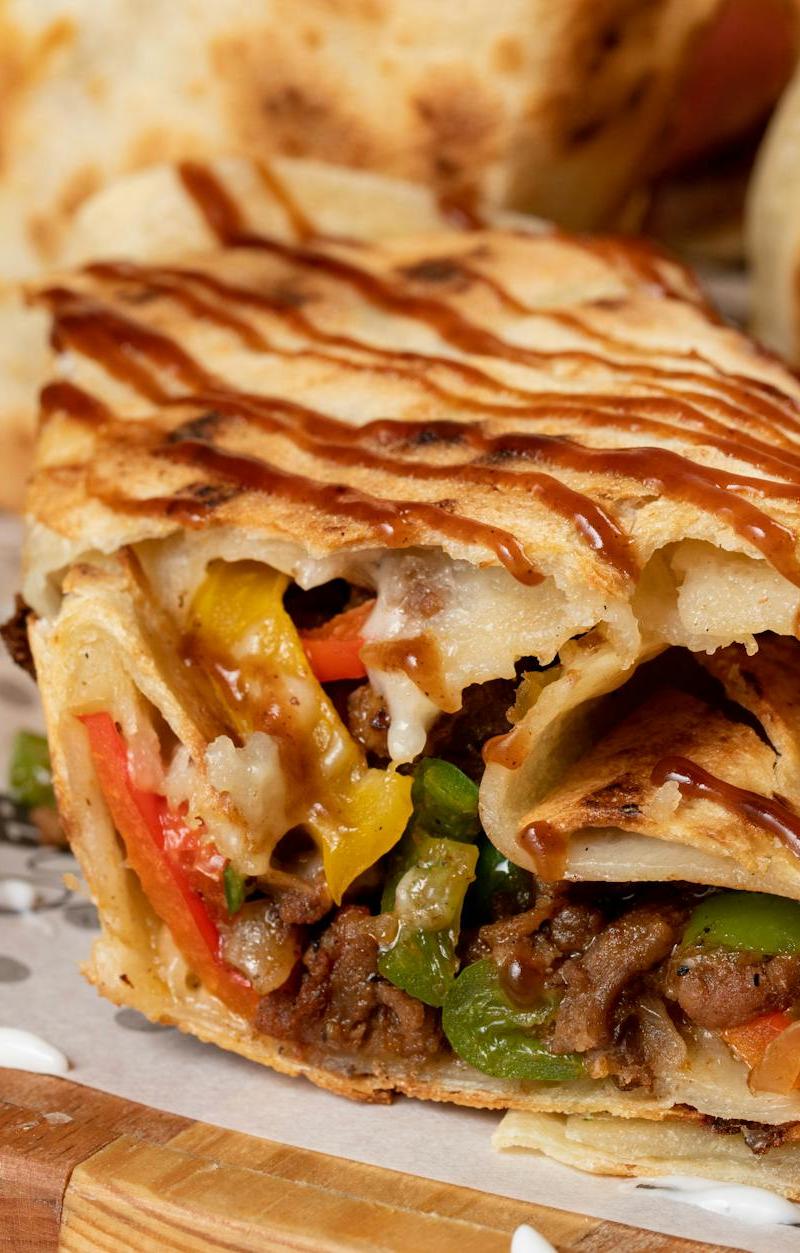 Smothered Tex-Mex Beef Burritos