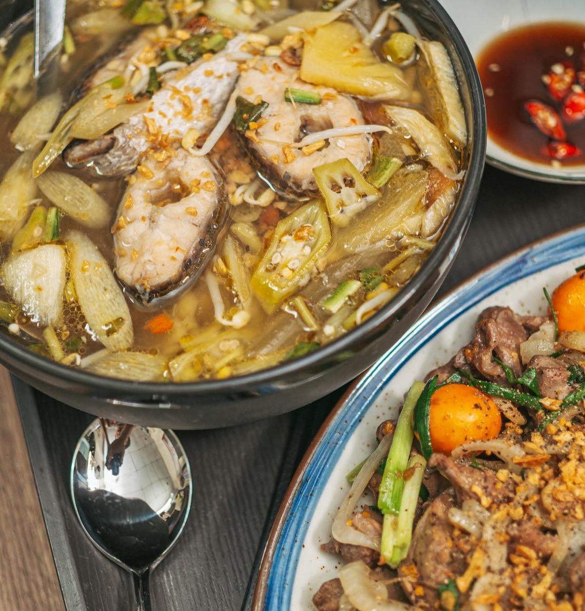 20-Min Sour Fish Soup with Crispy Giblets