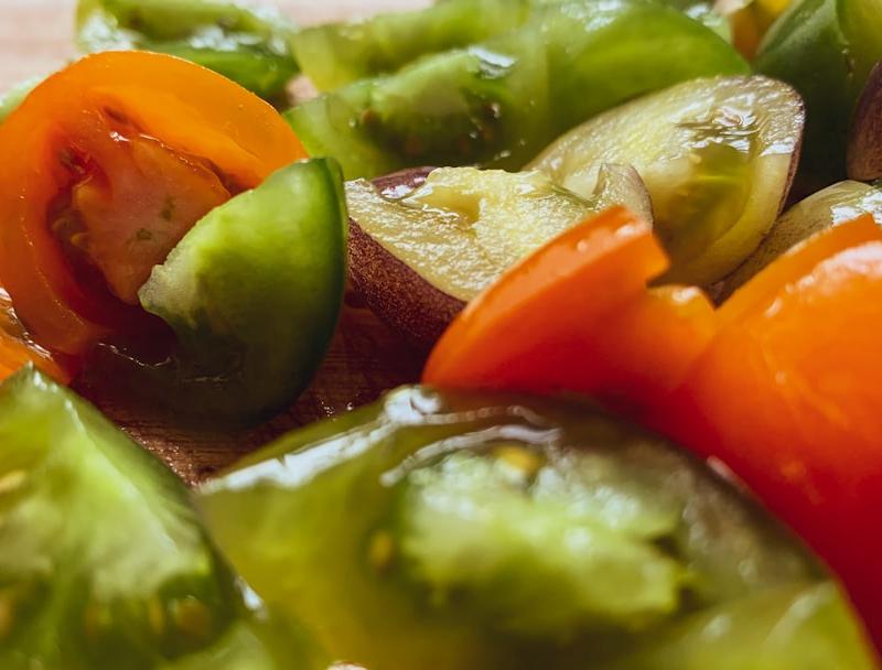 Southern Spiced Green Tomato Pickles