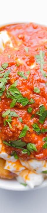 Greek Soutzoukakia with Crispy Potatoes & Yogurt