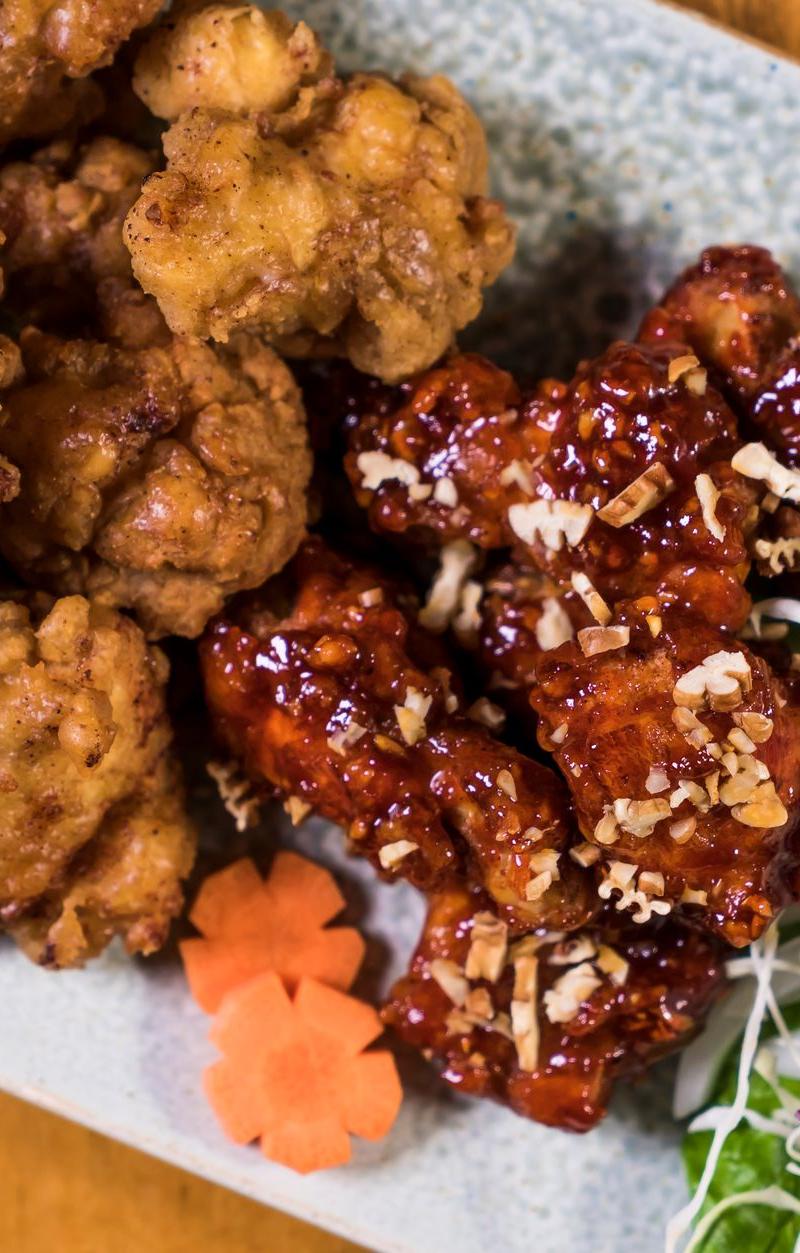 Soy Garlic Crispy Chicken with Slaw
