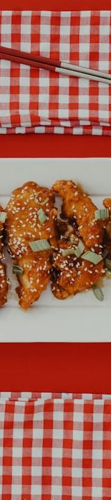 Soy Garlic Fried Chicken with Rice & Broccoli