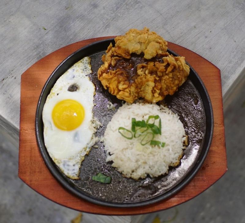 Soy Garlic Fried Chicken with Rice & Egg