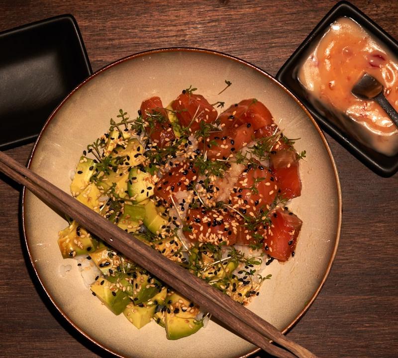 Soy-Ginger Ahi Poke Bowl