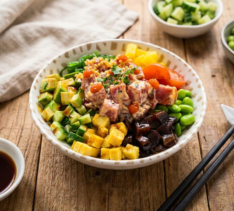 Soy-Ginger Tuna Poke Bowl