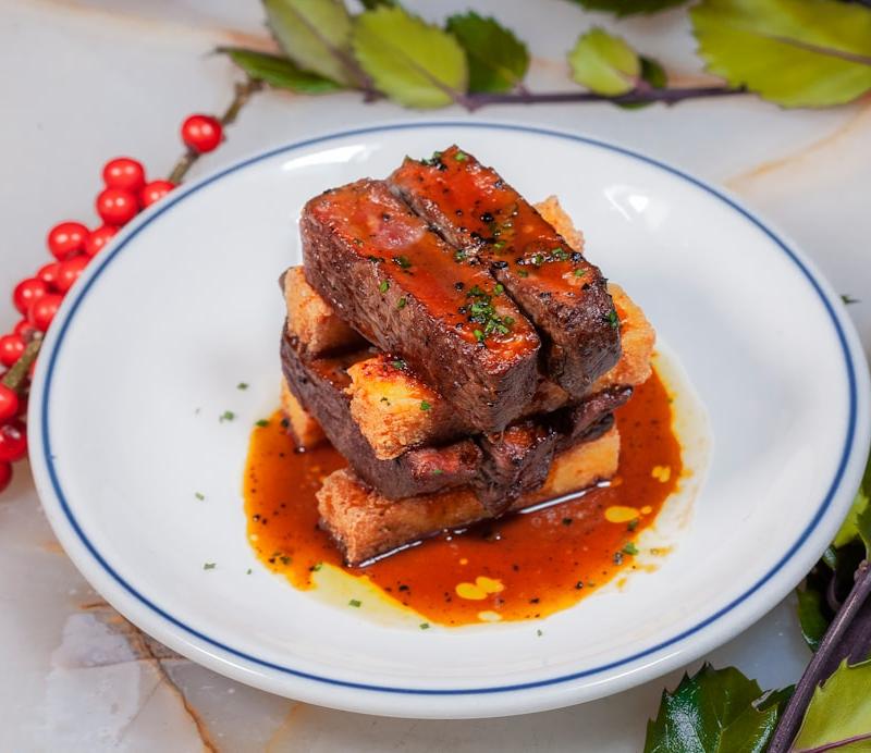25-Min Soy Glazed Pork Ribs with Crispy Tofu