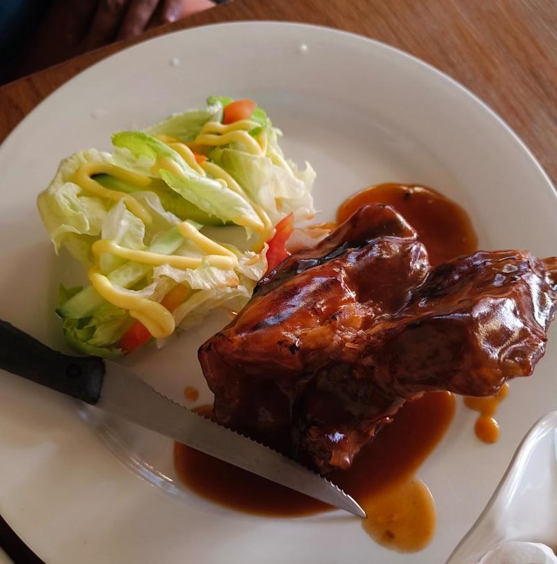 20-Min Soy-Glazed Pork Ribs & Greens