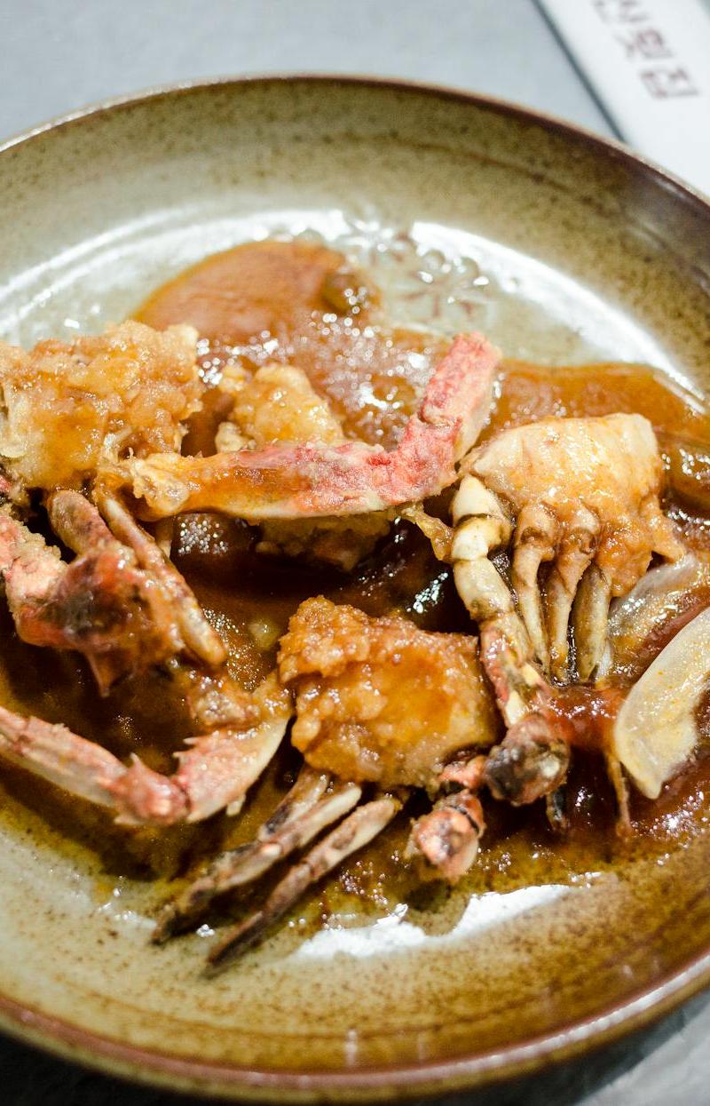 Soy-Marinated Crab