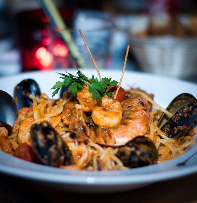 Spaghetti Al Cartoccio — Seafood in Parchment