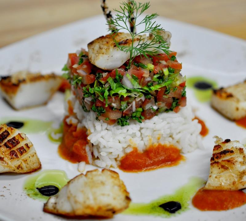 Spanish Cod with Tomato Sauce & Rice