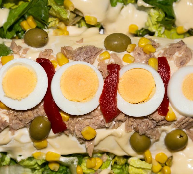Spanish Ensalada Mixta with Jammy Egg