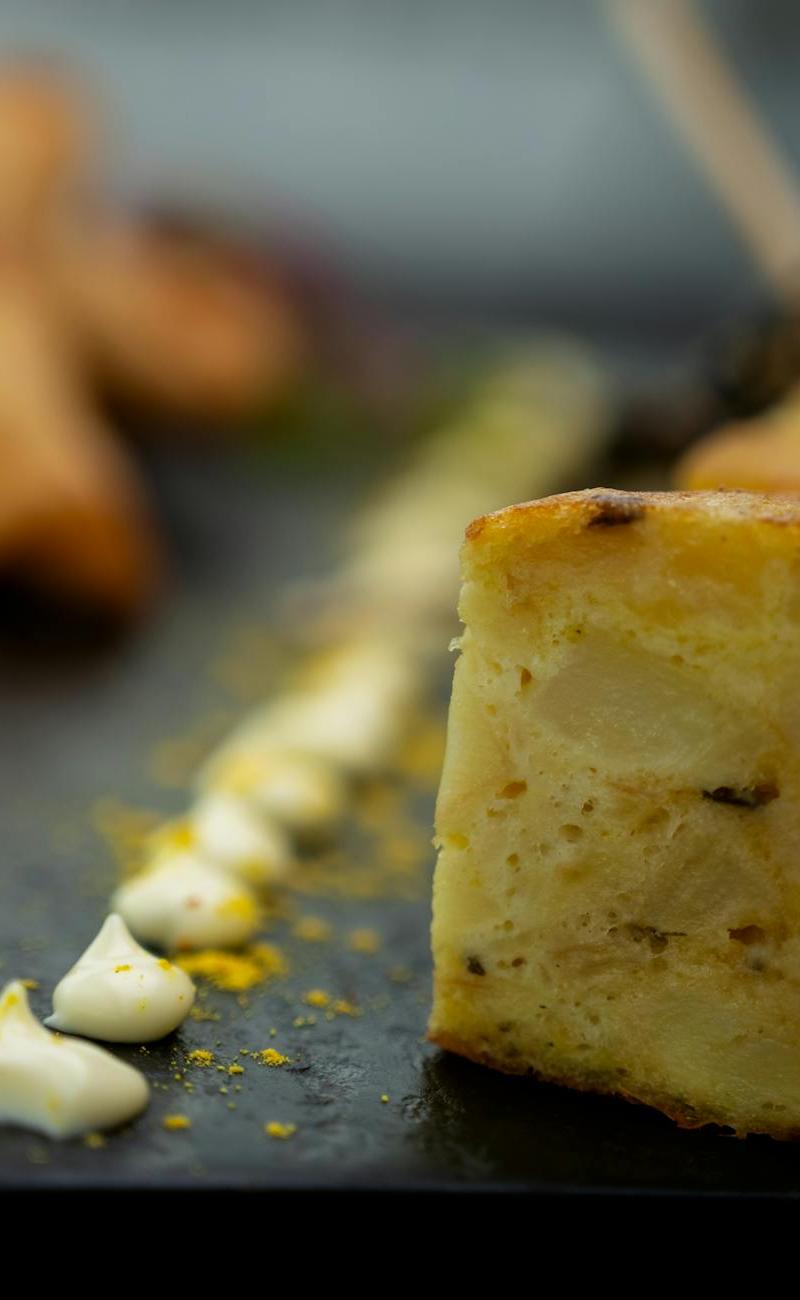 Spanish Tortilla with Crispy Potatoes & Aioli