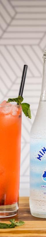Sparkling Peach Mocktail