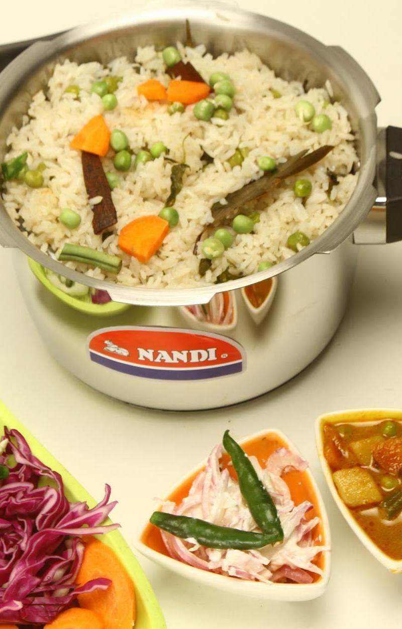 Spiced Basmati Pulao with Yogurt & Pickled Veg