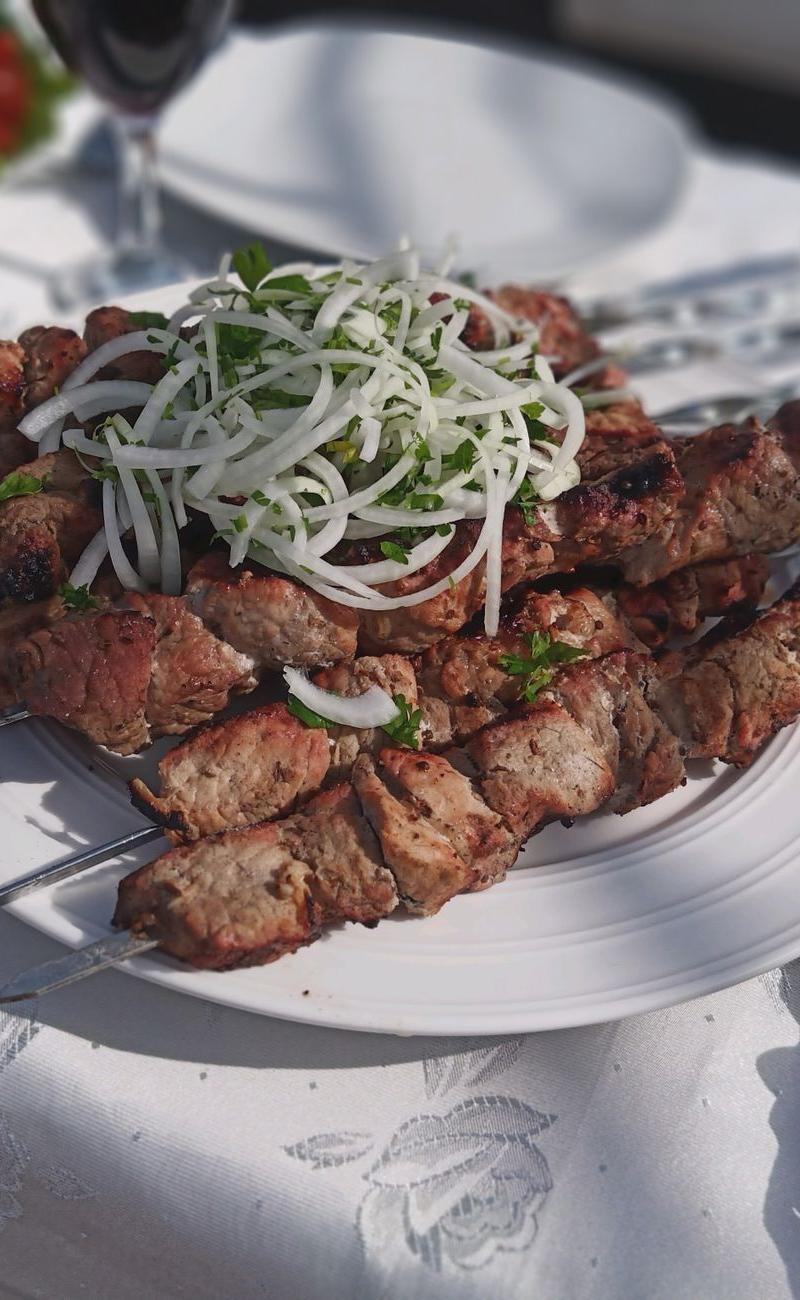 Spiced Beef Kebab Plate with Tahini