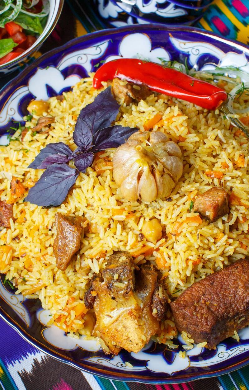 20-Min Spiced Beef Pilau with Tomato Salad