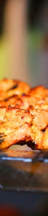 Spiced Charred Chicken Skewers