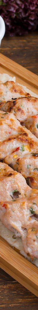 Spiced Chicken Brochettes with Warm Flatbread