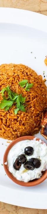 25-Min Spiced Chicken & Rice with Salad