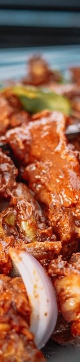 Spiced Grilled Lamb & Pepper Skewers