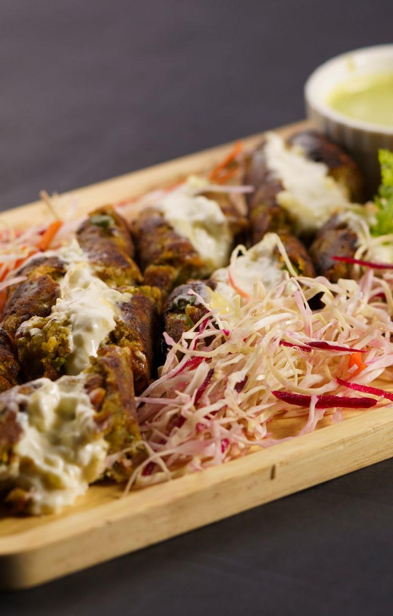 Spiced Lamb Seekh Kebab