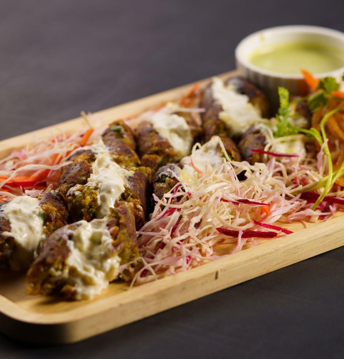 Spiced Lamb Seekh Kebab