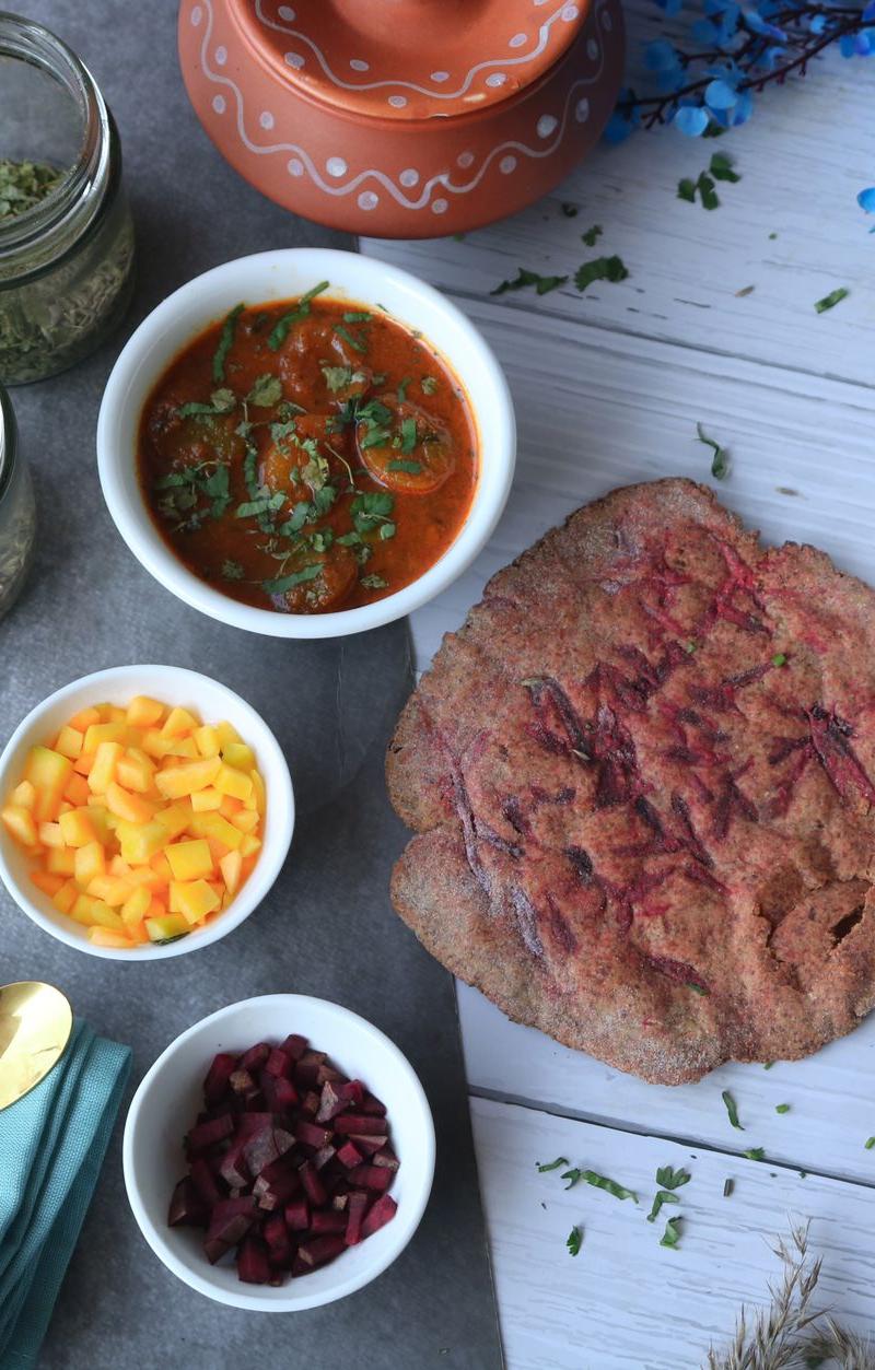 Spiced Thepla Flatbread Platter